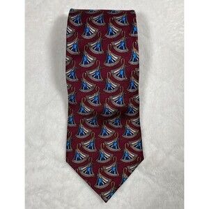 Christian Dior Cravates Men's Silk Neck Tie Red Blue Designer Classic Academia
